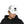 White trucker hat with buffalo logo patch and curved brim, front mesh panels