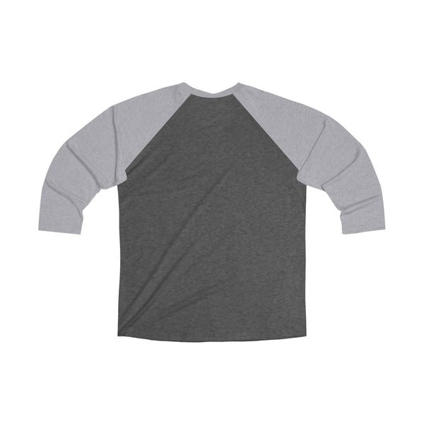 Double R western's tri-blend 3/4 raglan tee, dark body with light sleeves (no front graphic)