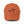 Distressed dad hat in burnt orange with Cowboy Grit 1896 logo stitched on front