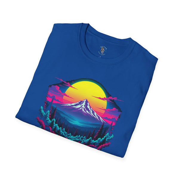Mt. Hood Neon Skyline Western Graphic T-Shirt