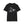 Black barrel racing graphic tee with cowboy on horse print at center front.