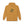 Tan pullover hoodie with front graphic, hood with drawstring, and kangaroo pocket