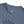 Heather indigo crew neck T-shirt neckline with small blue logo patch