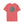 Women’s coral/red T-shirt with large teal circular back graphic