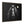 Espresso-framed western canvas art with a black-and-white horse and glowing moon