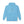 Sky blue hoodie with front chest graphic and “Keep Moving” text, pullover hood