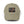 Light olive distressed dad hat with front patch logo and frayed brim