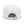 White dad hat with adjustable back strap and metal buckle