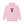 Light pink pullover hoodie with front bison graphic, kangaroo pocket, and drawstring hood
