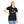Black barrel racing graphic tee on model, cowboy-on-horse print on the chest.