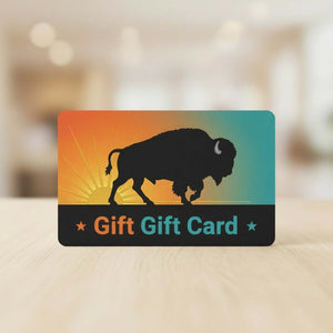 Double R Western™ gift card with bison silhouette and 