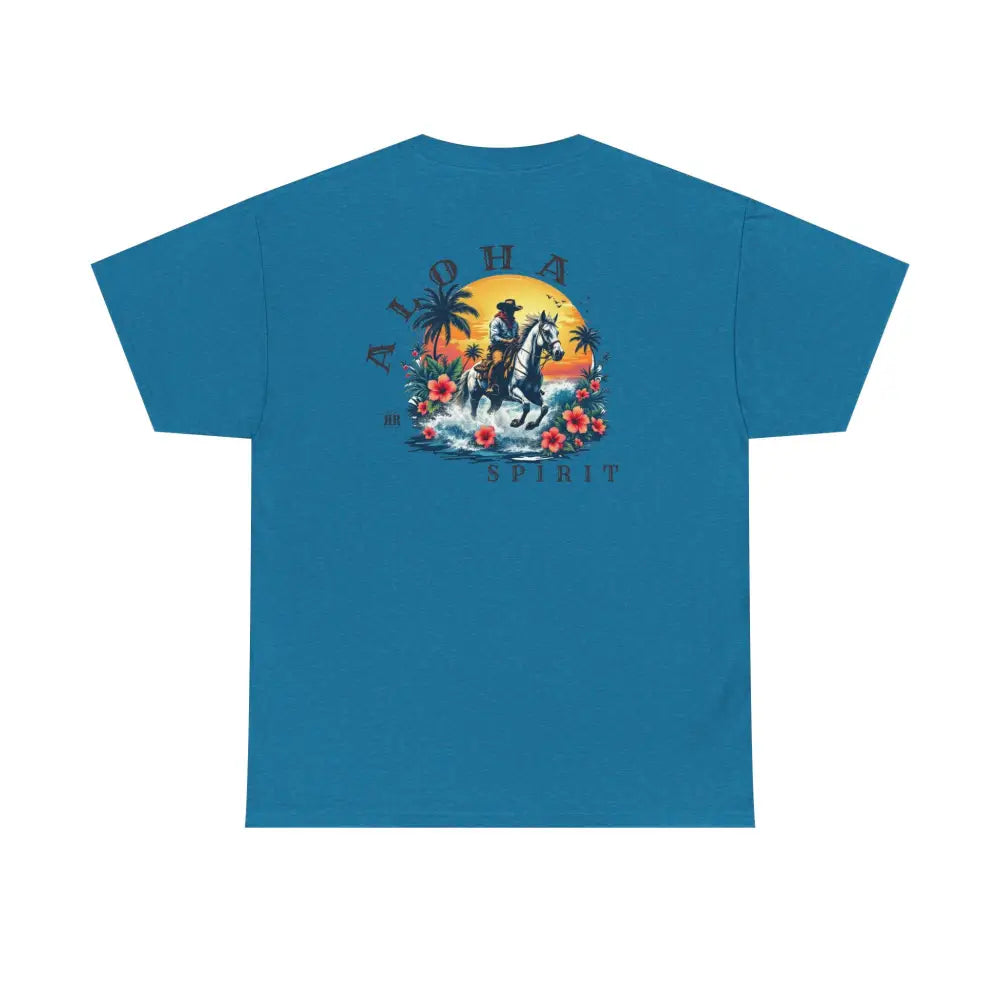 ’Aloha Spirit’ Double R Western’s™ - Heavy Cotton Tee - Back Graphic Design - T-Shirt