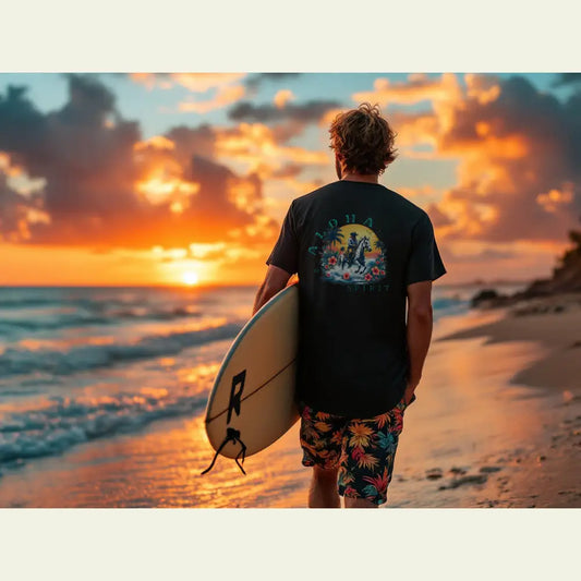 ’Aloha Spirit’ Double R Western’s™ - Heavy Cotton Tee - Back Graphic Design - T-Shirt