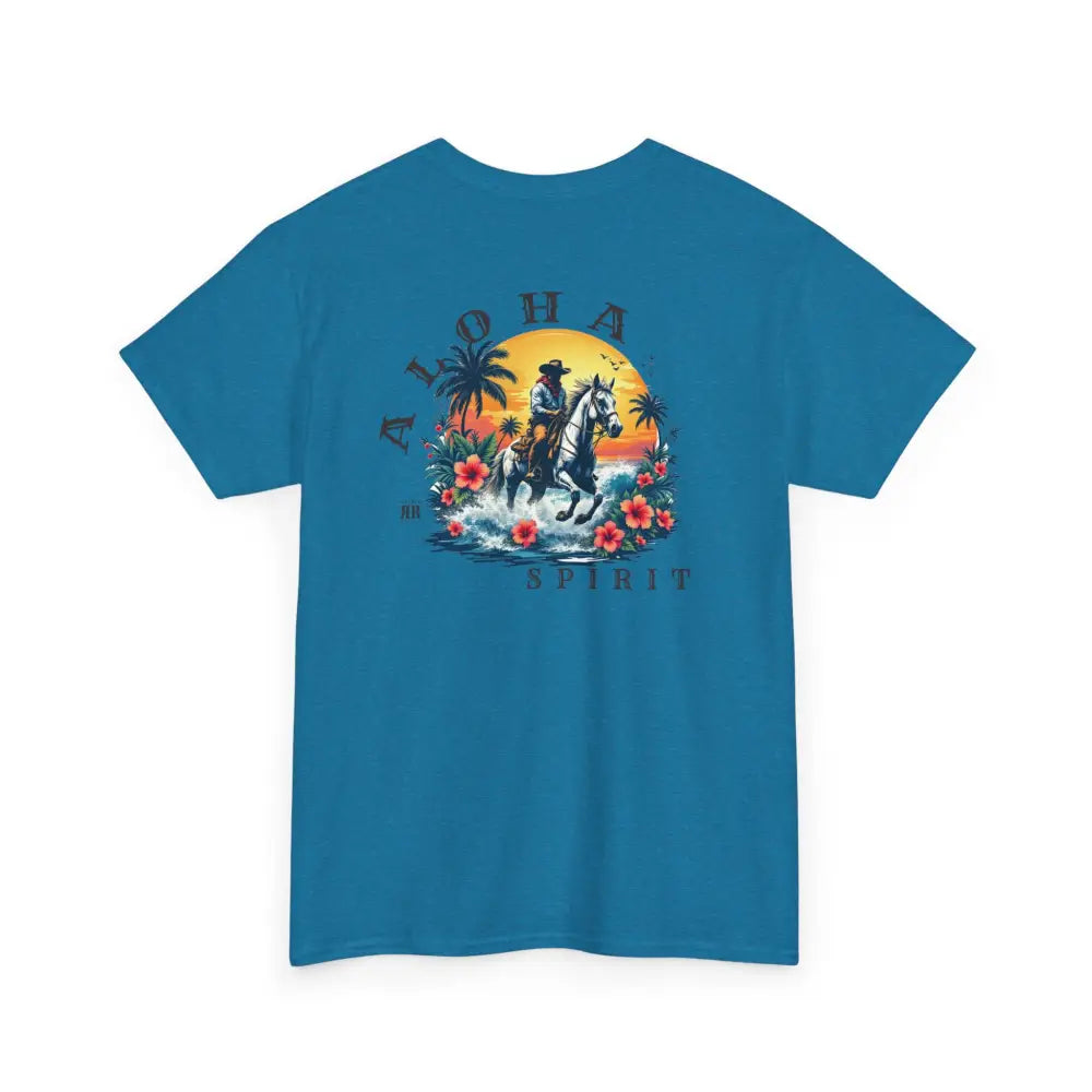 ’Aloha Spirit’ Double R Western’s™ - Heavy Cotton Tee - Back Graphic Design - T-Shirt