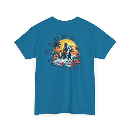 ’Aloha Spirit’ Double R Western’s™ - Heavy Cotton Tee - Back Graphic Design - T-Shirt