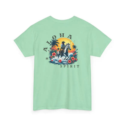 ’Aloha Spirit’ Double R Western’s™ - Heavy Cotton Tee - Back Graphic Design - T-Shirt
