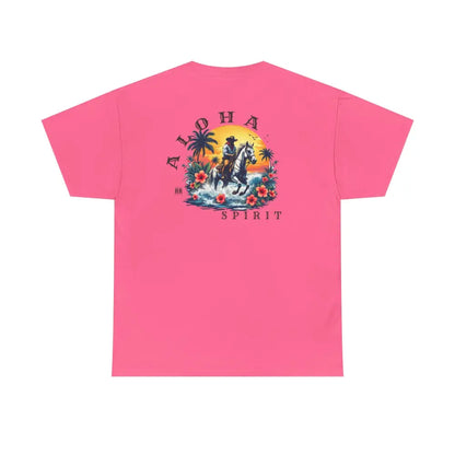 ’Aloha Spirit’ Double R Western’s™ - Heavy Cotton Tee - Back Graphic Design - T-Shirt
