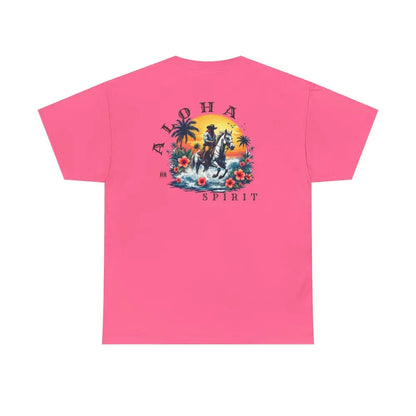 ’Aloha Spirit’ Double R Western’s™ Heavy Cotton Tee Back Graphic Design T Shirt