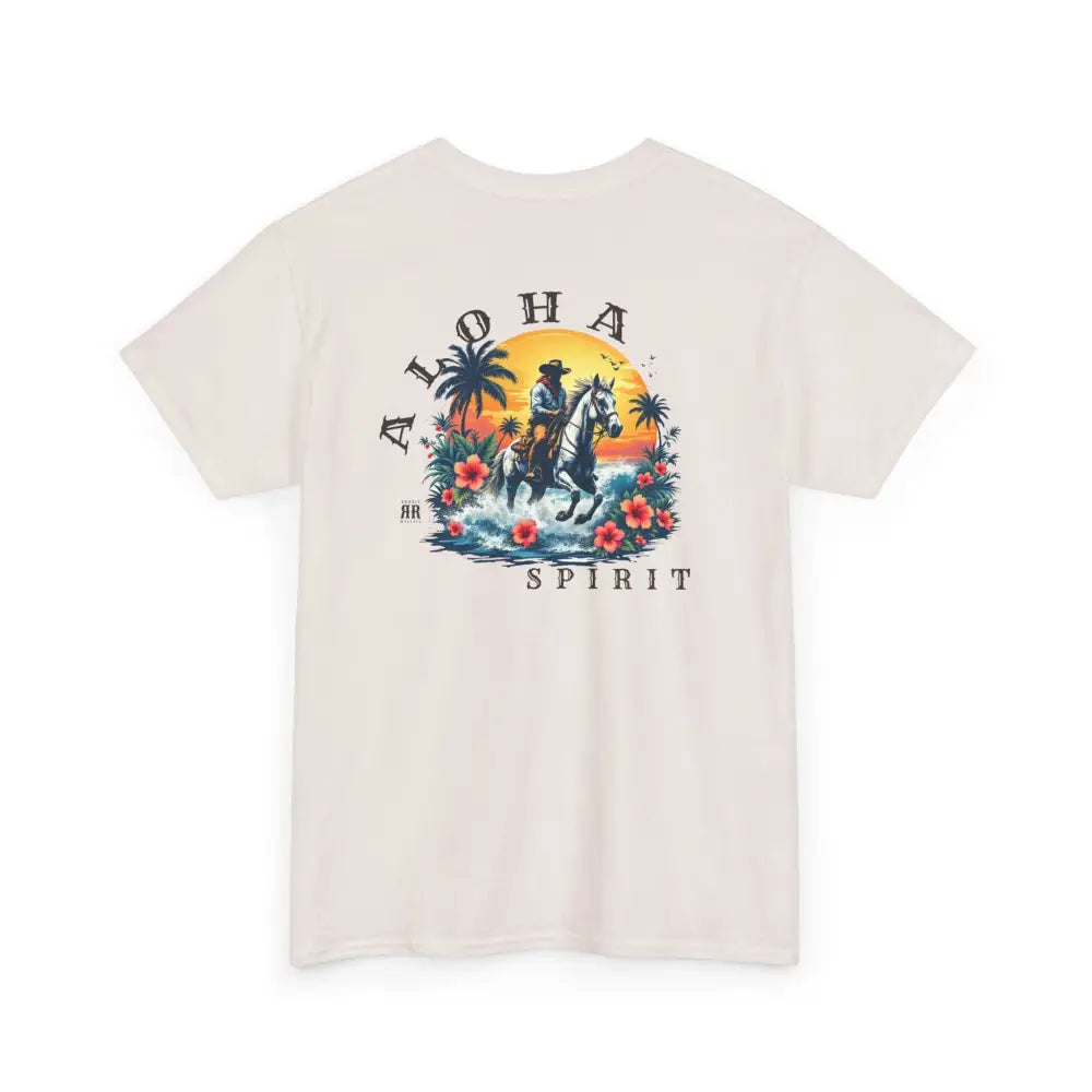 ’Aloha Spirit’ Double R Western’s™ - Heavy Cotton Tee - Back Graphic Design - T-Shirt