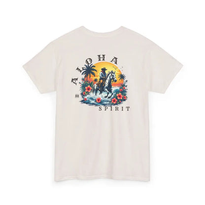 ’Aloha Spirit’ Double R Western’s™ - Heavy Cotton Tee - Back Graphic Design - T-Shirt