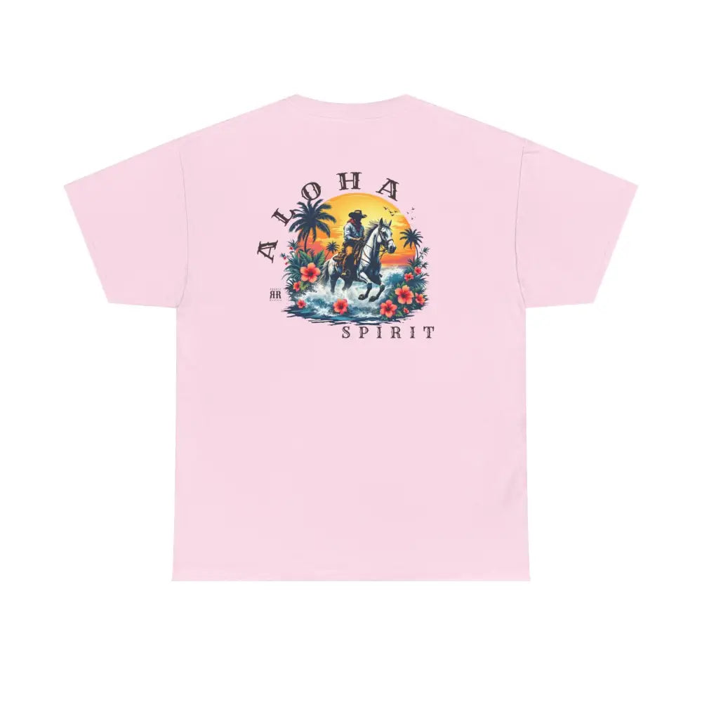 ’Aloha Spirit’ Double R Western’s™ - Heavy Cotton Tee - Back Graphic Design - T-Shirt