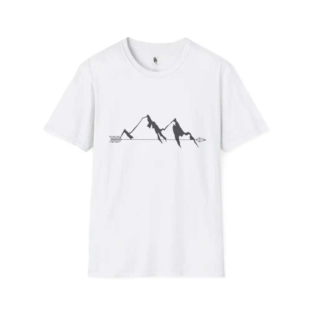 ’Arrowhead Peaks Tee’ - Double R Western’s - Basic Softstyle T-Shirt - XS / White - T-Shirt
