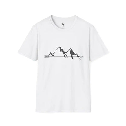 ’Arrowhead Peaks Tee’ - Double R Western’s - Basic Softstyle T-Shirt - XS / White - T-Shirt