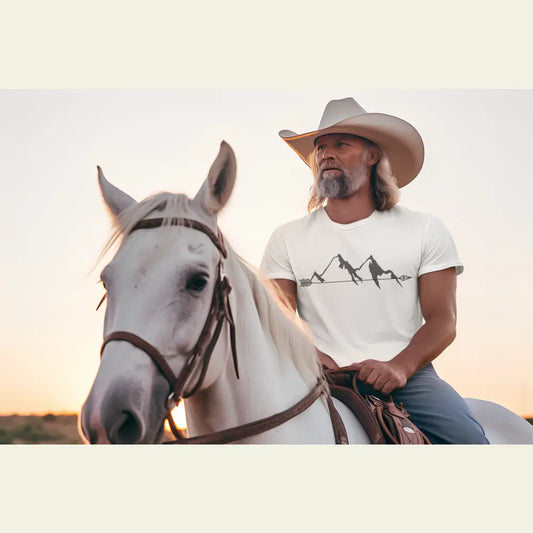 ’Arrowhead Peaks Tee’ - Double R Western’s - Basic Softstyle T-Shirt - T-Shirt