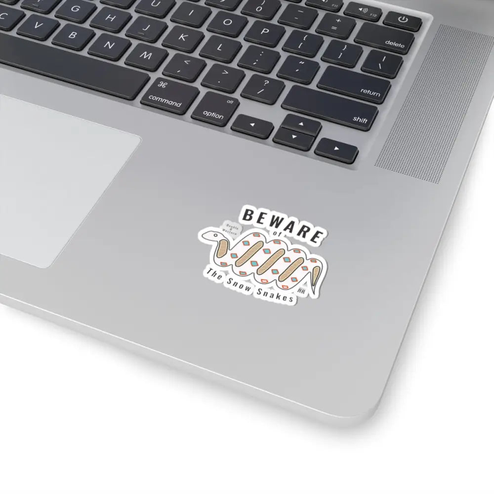 ’Beware of the Snow Snake’ Double R Western’s - Kiss-Cut Stickers - Paper products