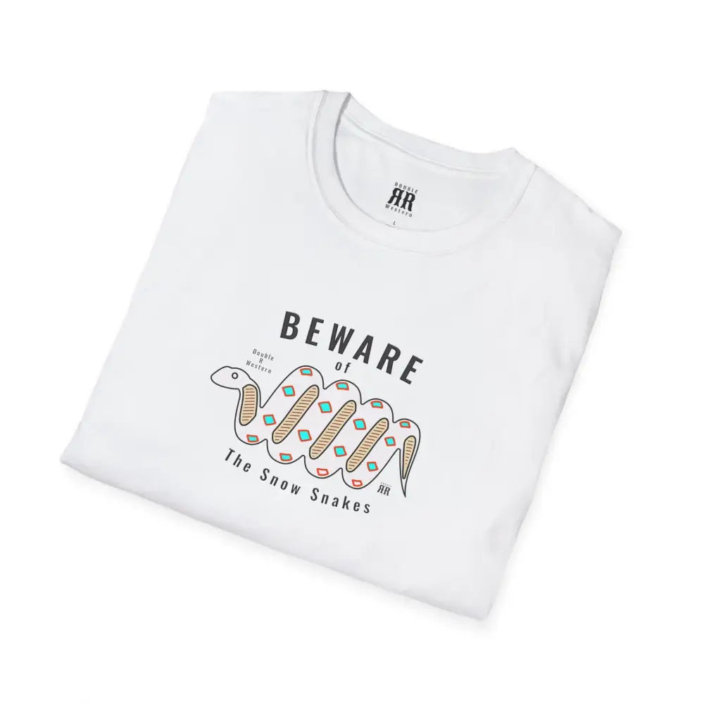 ’Beware of the Snow Snake’ - Double R Western’s - Softstyle T-Shirt - T-Shirt