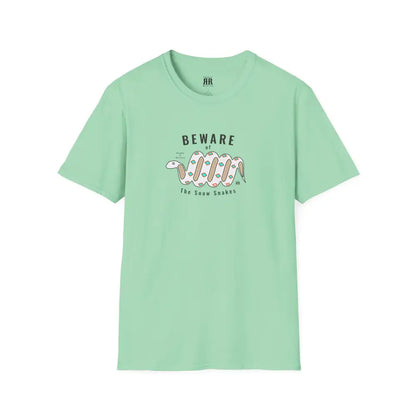 ’Beware of the Snow Snake’ - Double R Western’s - Softstyle T-Shirt - M / Mint Green - T-Shirt