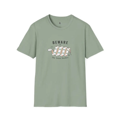 ’Beware of the Snow Snake’ - Double R Western’s - Softstyle T-Shirt - S / Sage - T-Shirt
