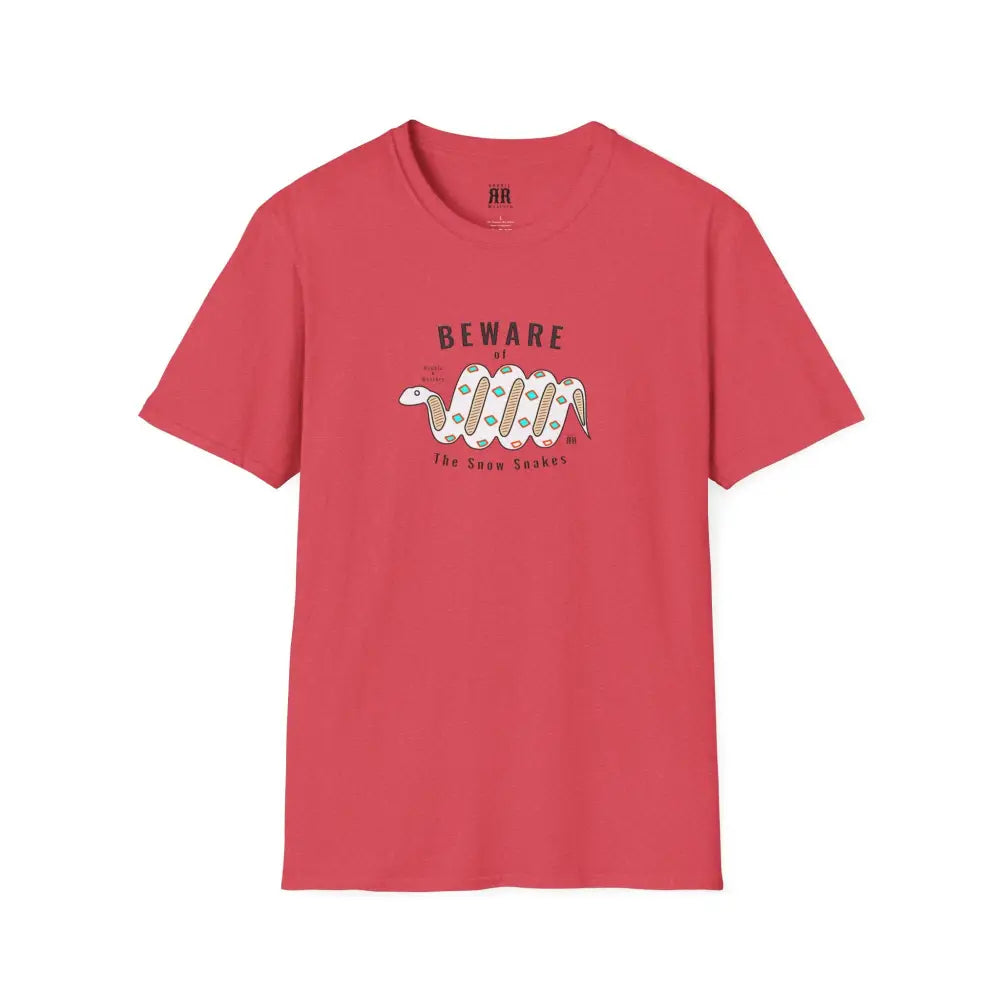 ’Beware of the Snow Snake’ - Double R Western’s - Softstyle T-Shirt - S / Heather Red - T-Shirt