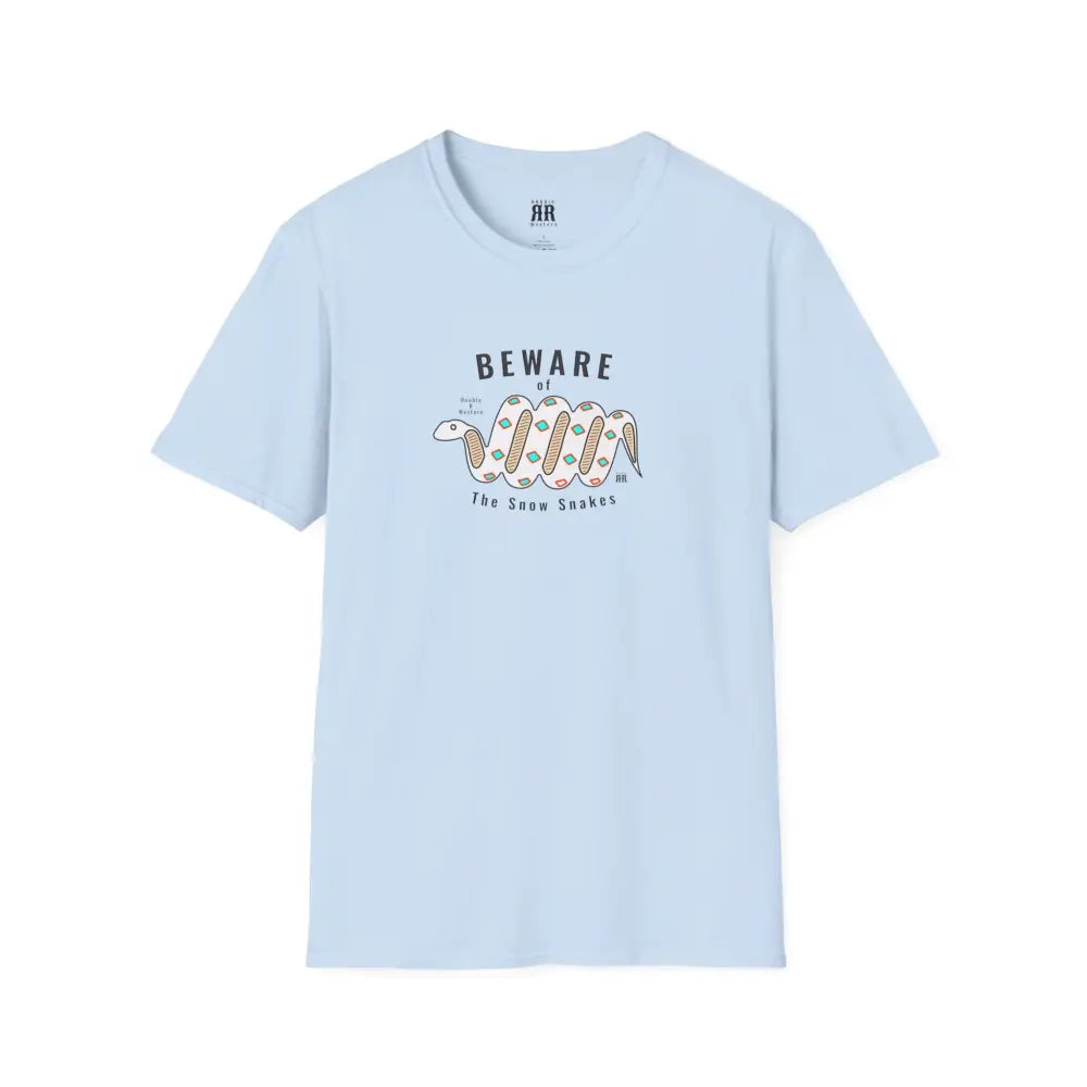 ’Beware of the Snow Snake’ - Double R Western’s - Softstyle T-Shirt - S / Light Blue - T-Shirt