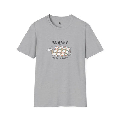 ’Beware of the Snow Snake’ - Double R Western’s - Softstyle T-Shirt - S / Sport Grey - T-Shirt