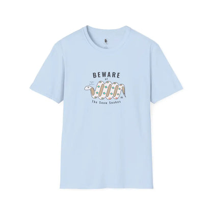 ’Beware of the Snow Snake’ - Double R Western’s - Softstyle T-Shirt - S / Light Blue - T-Shirt