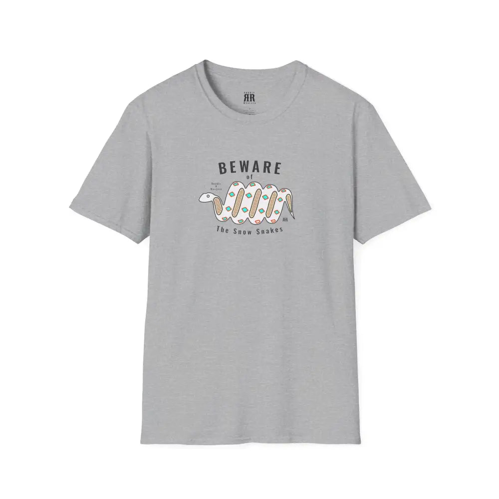 ’Beware of the Snow Snake’ - Double R Western’s - Softstyle T-Shirt - XS / Sport Grey - T-Shirt