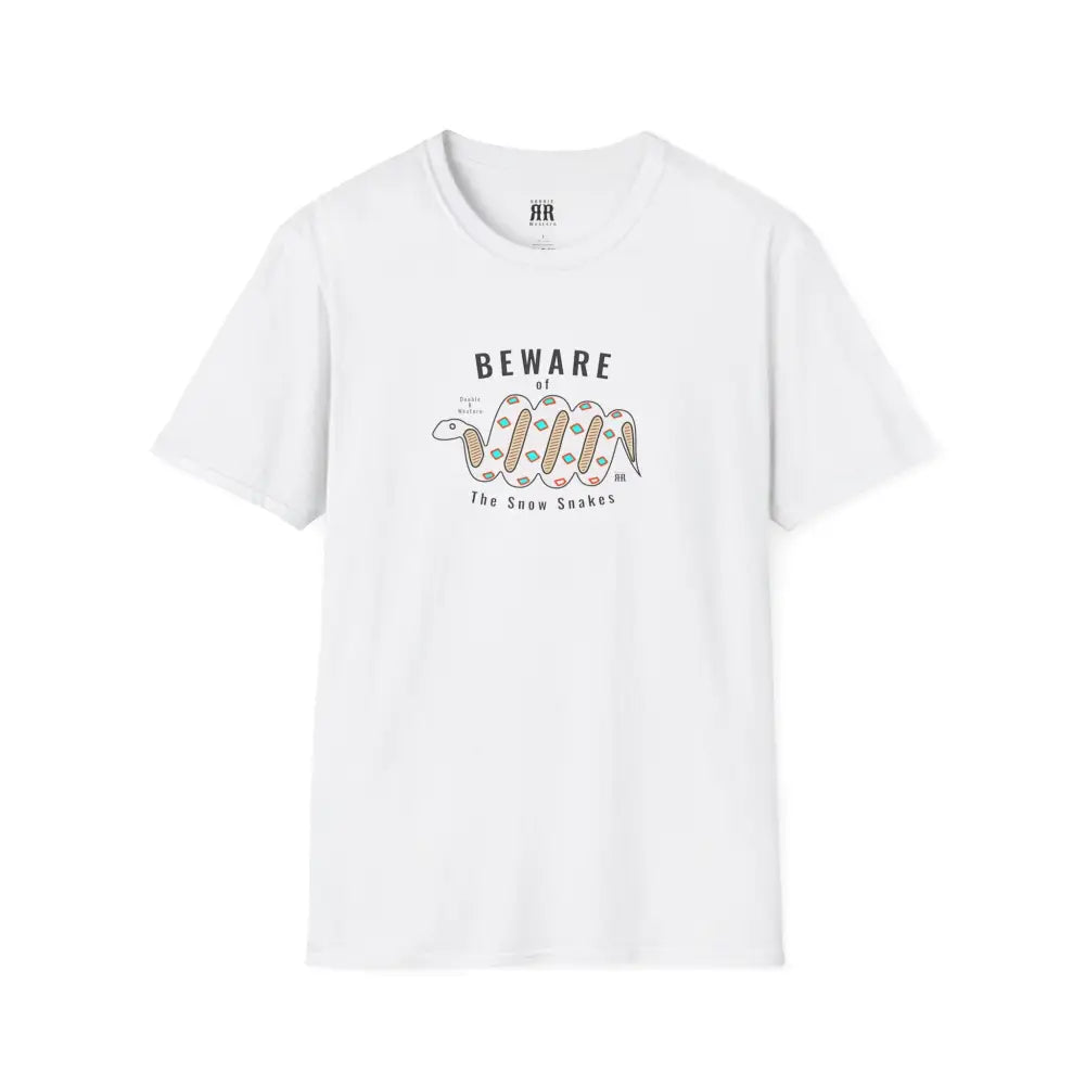 ’Beware of the Snow Snake’ - Double R Western’s - Softstyle T-Shirt - XS / White - T-Shirt