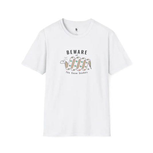 ’Beware of the Snow Snake’ Double R Western’ Softstyle T Shirt White / S T Shirt