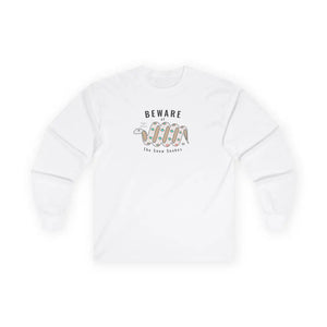 Beware of the Snow Snake’ Double R Western’s Garment Dyed Style long sleeve tee shirt White / S Long sleeve