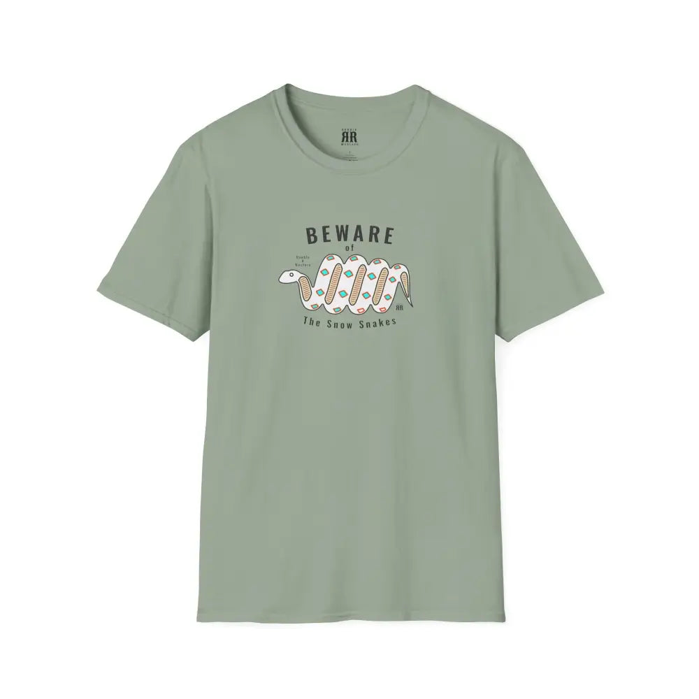 ’Beware of the Snow Snake’ Double R Western’s Softstyle T Shirt S / Sage T Shirt