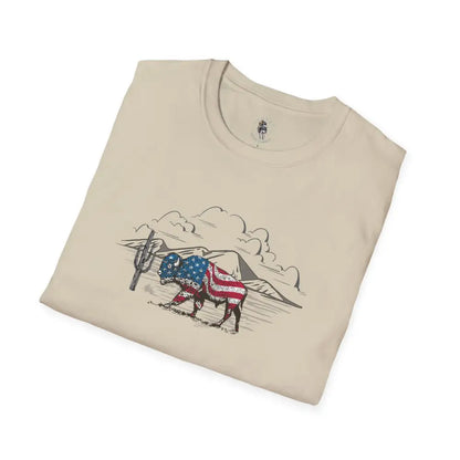 ’Bison Americana’ Double R Western’s™ Basic T Shirt T Shirt