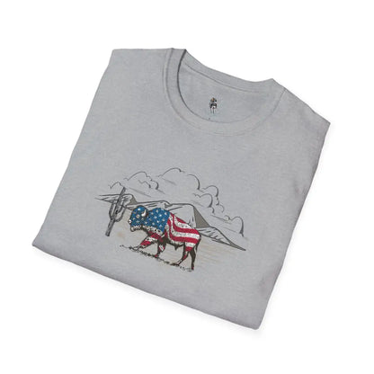 ’Bison Americana’ Double R Western’s™ Basic T Shirt T Shirt