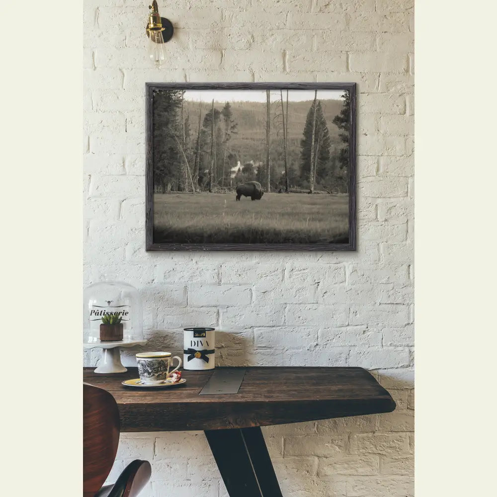 Bison in Yellowstone Photography by Corey Double R Western™ - Home Decor