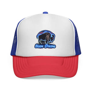 Bison Strong™ Limited Edition Trucker Hat – Only 500 Available Blue/Red / One size Hats