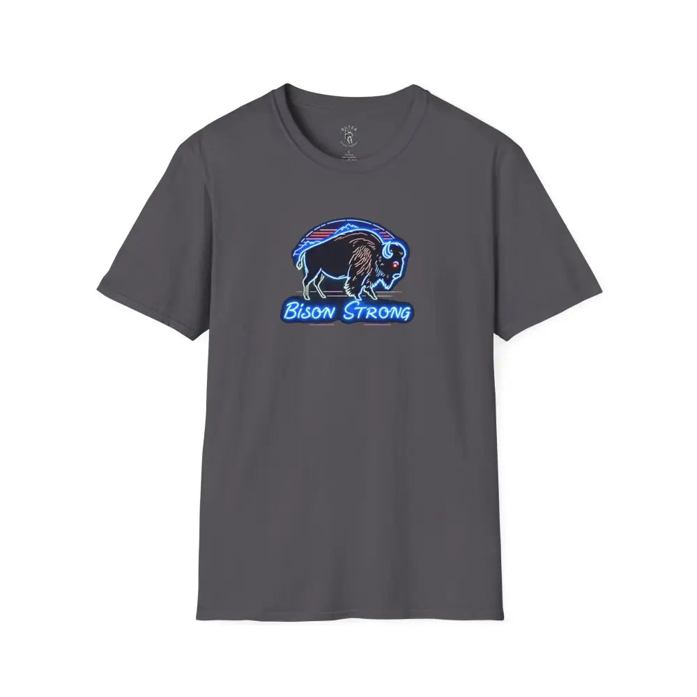 Bison Strong Neon Western T Shirt | Limited Edition Only 197/200 Available XS / Charcoal T Shirt