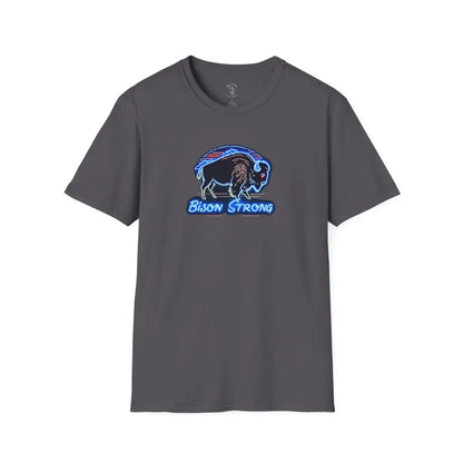 Bison Strong Neon Western T Shirt | Limited Edition Only 197/200 Available XS / Charcoal T Shirt