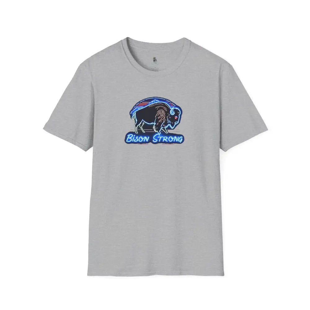 Bison Strong Neon Western T Shirt | Limited Edition Only 197/200 Available XS / Sport Grey T Shirt
