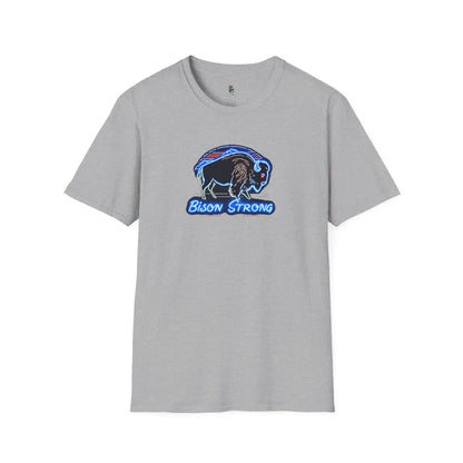 Bison Strong Neon Western T Shirt | Limited Edition Only 197/200 Available XS / Sport Grey T Shirt