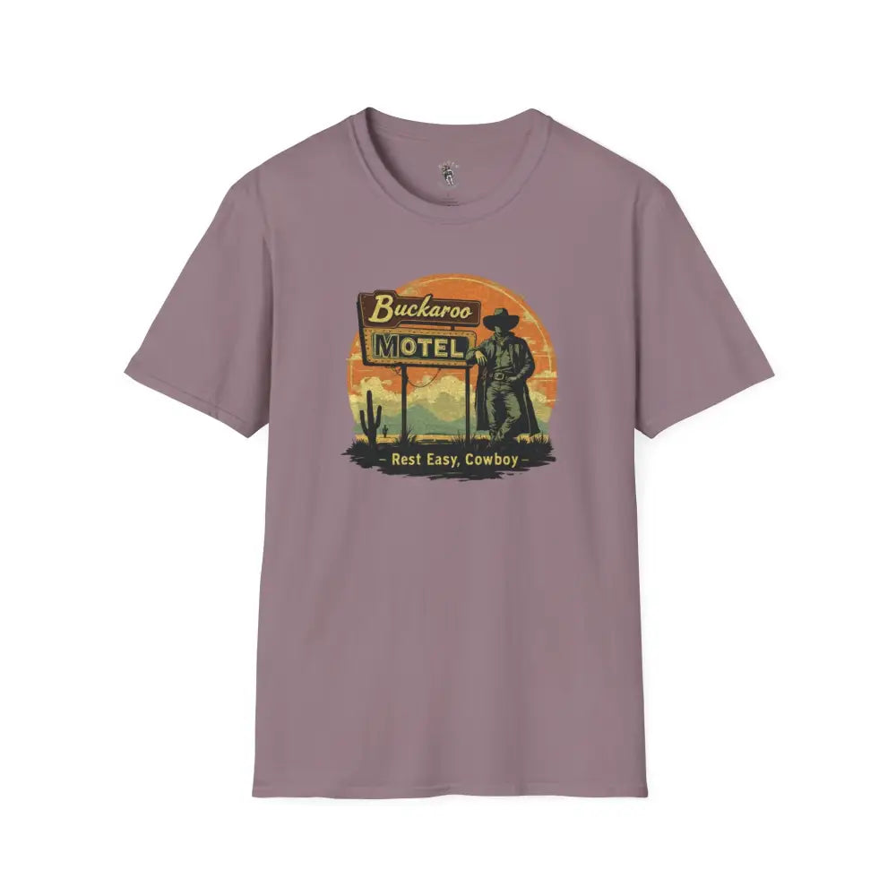’Buckaroo Motel’ - Double R Western’s™ - Softstyle T-Shirt - S / Paragon - T-Shirt